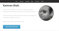 Desktop Screenshot of kamranshah.com